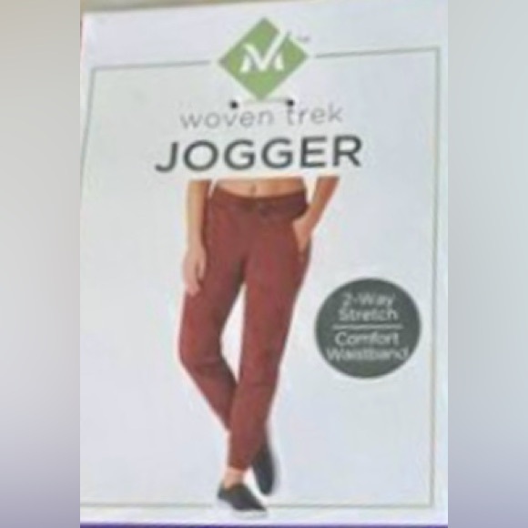 NWOT Women’s MEMBER’S MARK Woven Trek Jogger Size Large, Rust Color - Picture 2 of 4